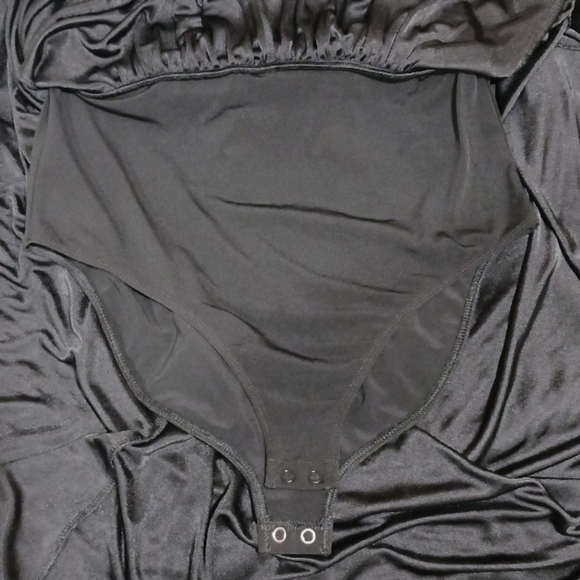 SOLD Express Plunge Neck Front Slit Maxi Dress - Picture 7 of 9